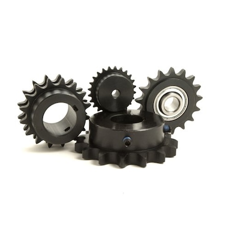 Sprocket, Double, 1-in. Pitch, 20 Hardened Teeth, 2-in. Finished Bore With Keyway & Set Screws